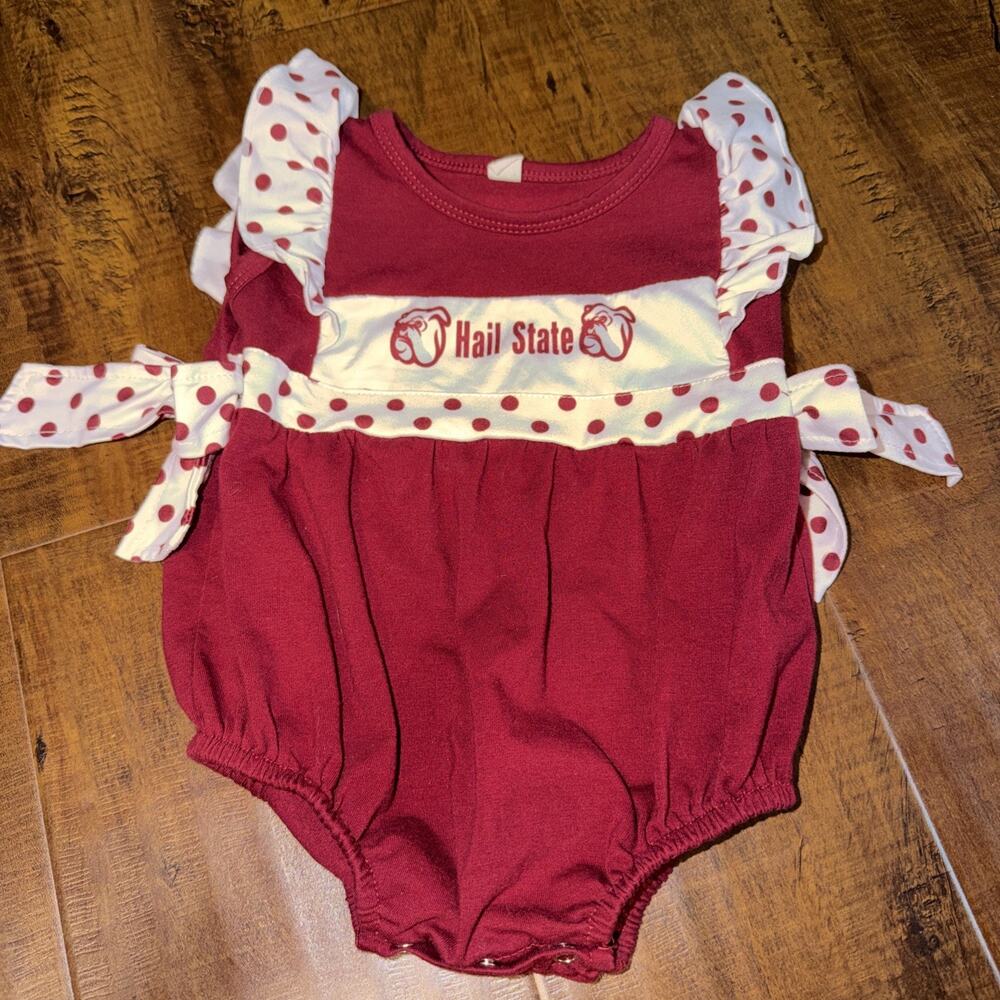 MSU Hail State One Piece Infant Girl Outfit 18-24 month